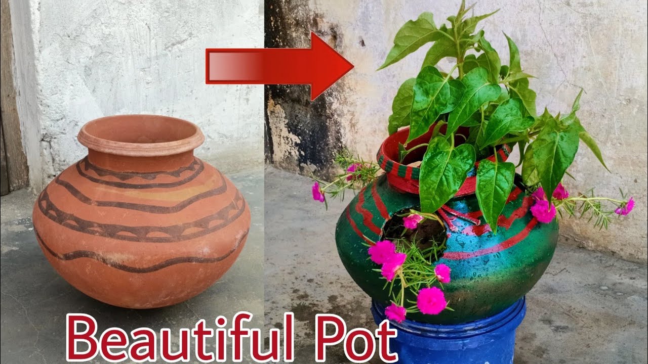 Grow Plants And Flowers In Clay Pot Make Beautiful Mud Pot Clay