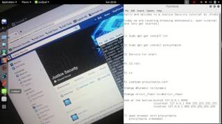 How to run proxychains in kali-linux 2.0