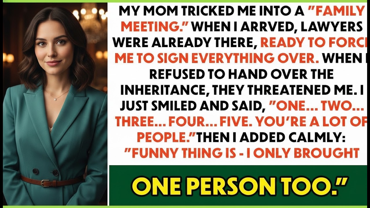 My Mom Tricked Me Into A Family Meeting — When I Refused To Sign Away My Inheritance, They...
