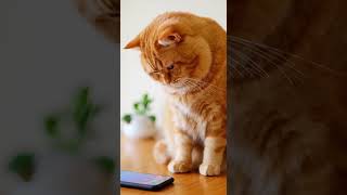 Ep 413 Fat Orange Cat Addicted To Watching Phone