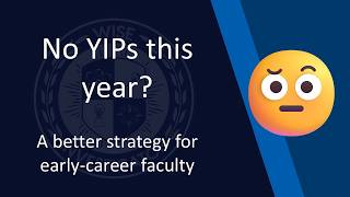 Are the AFOSR and ONR YIPs Disappearing? What New Faculty Should Do Now