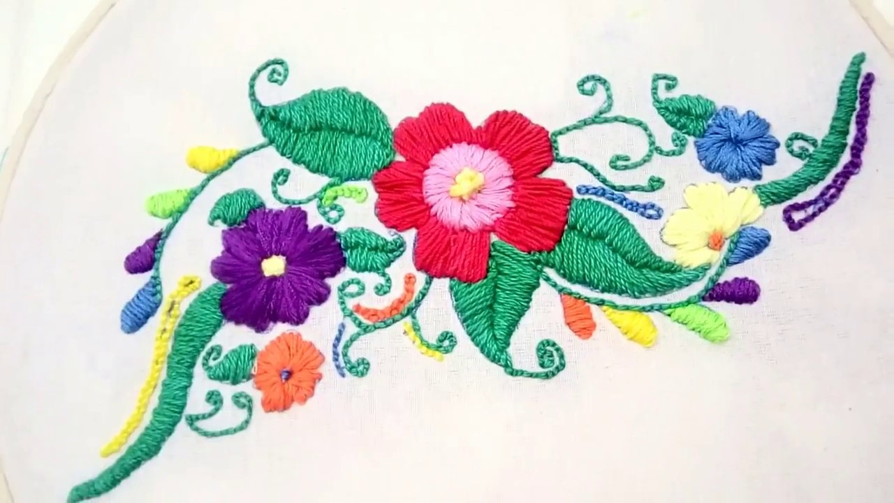 كيفية عمل الغرزة التي تطرز علي الملايات وتثبيتها في الملاية باستخدام ابرة النفاش (punch needle)