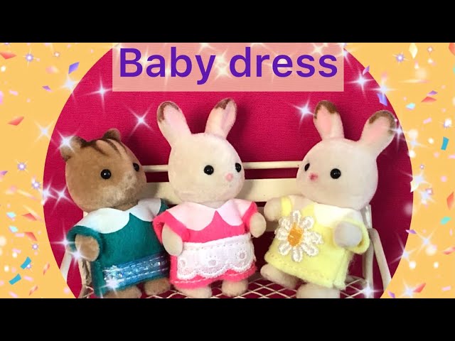 Easy And Simple Doll Clothes Sylvanian Families Free pattern **Baby Dress with Collar - YouTube easy-and-simple-doll-clothes-sylvanian-families-free-pattern-baby-dress-with-collar-youtube