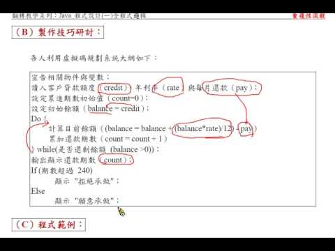 Java 程式設計(一)：範例 - 分期貸款試算系統