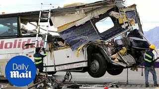 13 people dead after horrific tour bus accident near Palm Springs - Daily Mail