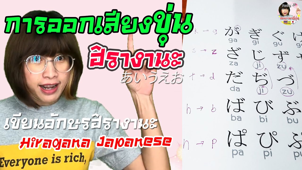 การออกเสียงขุ่นของภาษาญี่ปุ่น | สอนภาษาญี่ปุ่น Foxky JP 🇯🇵
