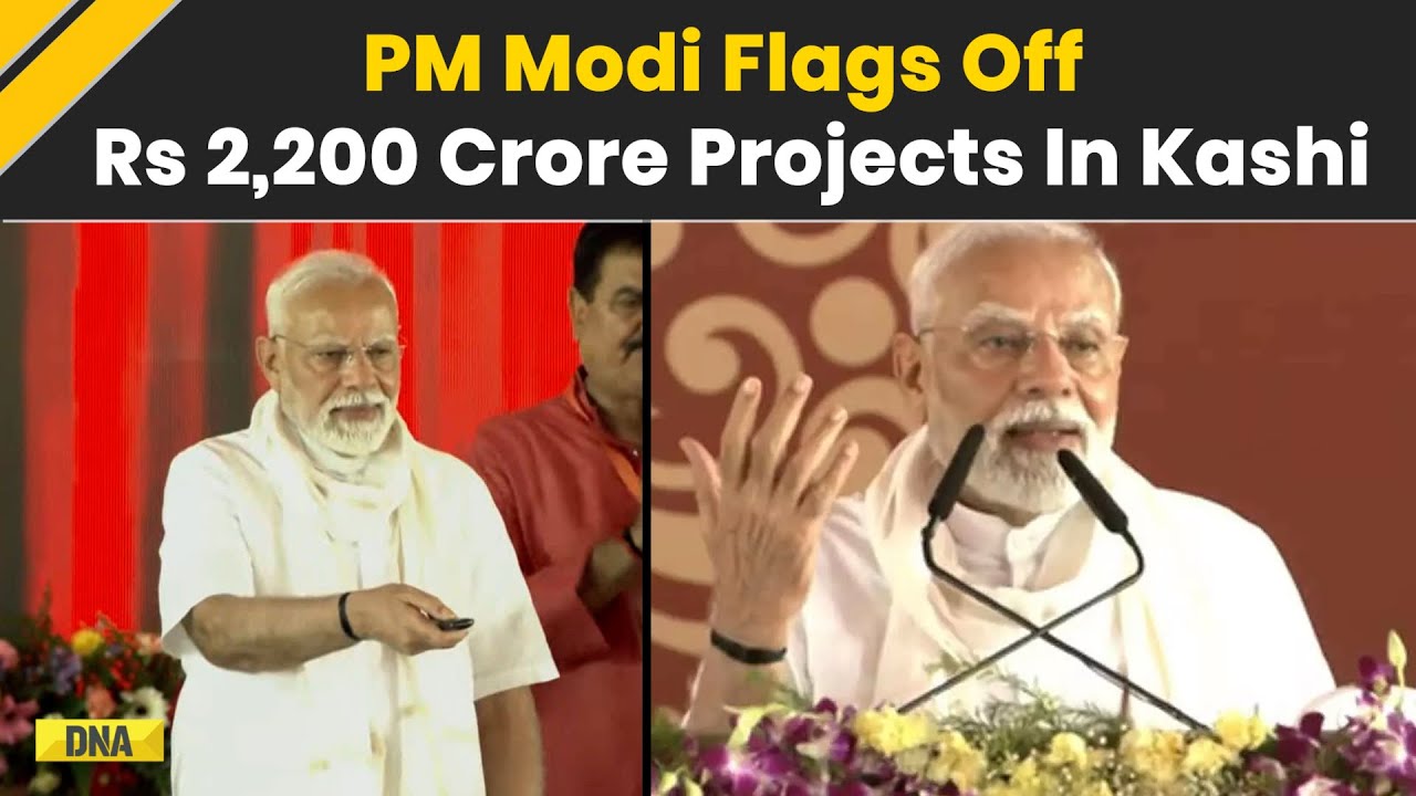 PM Modi Varanasi Visit: PM Lays Foundation Stone, Inaugurates Development Projects In UP | Kashi