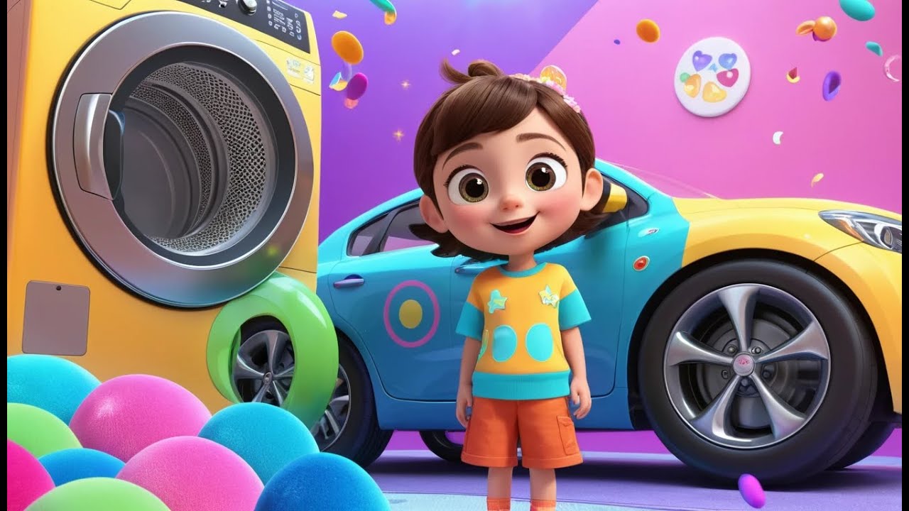 Car Wash Splash! | Fun Vehicle Song for Kids | Splashy Clean-Up Rhyme