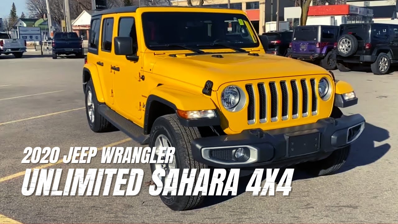 2020 Jeep Wrangler Sahara Unlimited in Hellayella | 900 St-Laurent Blvd, Ottawa ON
