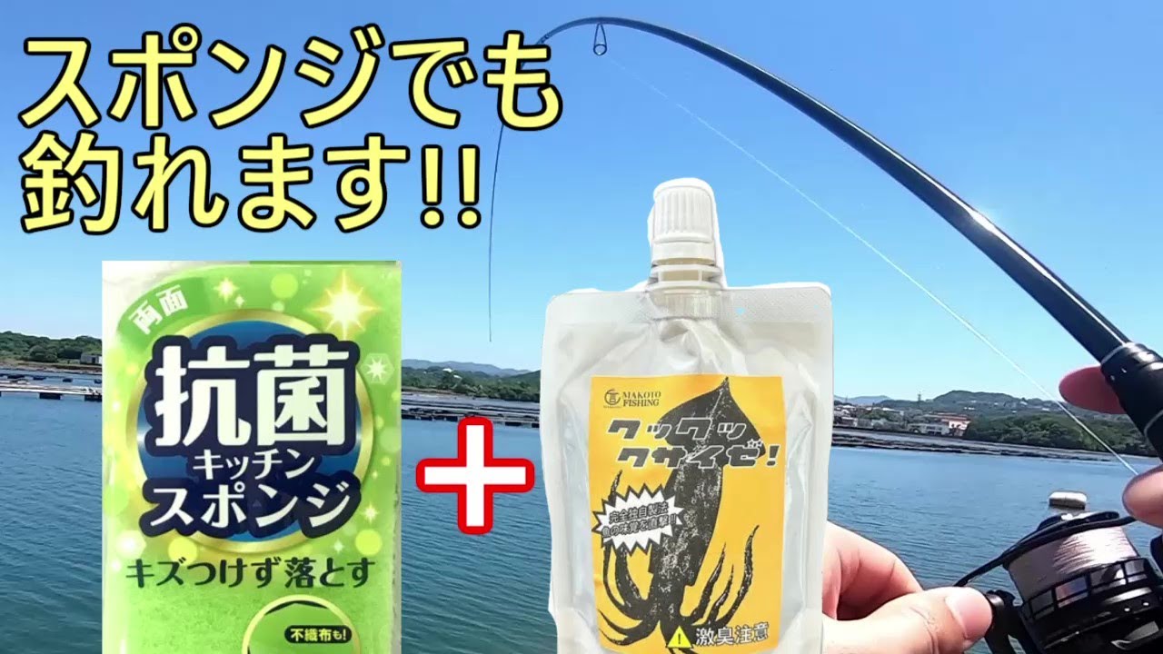 摂餌剤クックックサイゼを使うとスポンジでも釣れる説