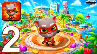 Talking Tom Hero Dash - Gameplay Walkthrough Part 2 - New City Unlocked (iOS, Android) screenshot 1