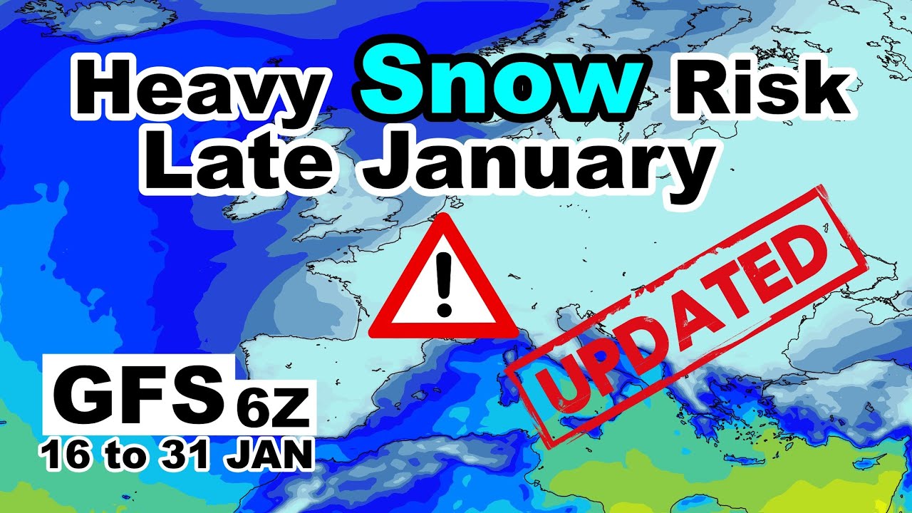 Europe 15-Day Weather Outlook | Heavy Snow Risk Late January | GFS 6z, 16 to 31 January
