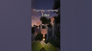 How to build Floating Lanterns in Minecraft Tutorial! #minecraft