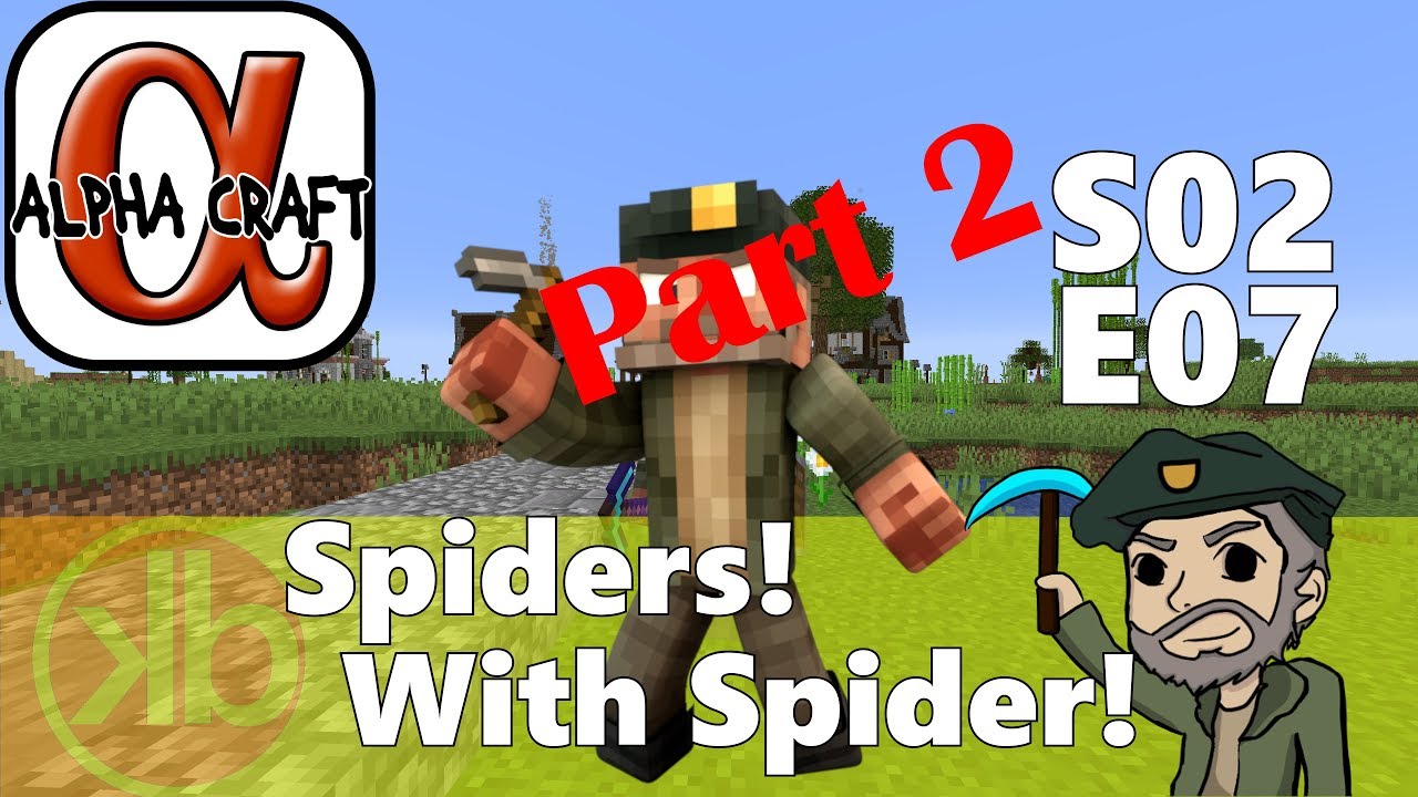 AlphaCraft S02E07 Spiders with SpiderWebNinja! Part 2