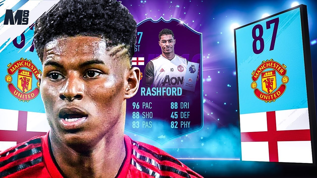 FIFA 19 POTM RASHFORD REVIEW | 87 POTM RASHFORD PLAYER REVIEW | FIFA 19 ULTIMATE TEAM