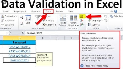 # Data validation in excel 2016 || hindi/urdu
