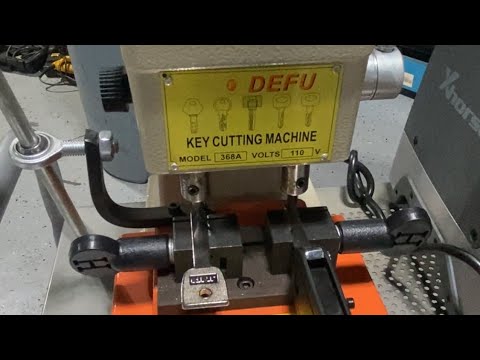 How to set up  calibrate DEFU 368A manual laser key cutting machine  level for perfect cut cutter