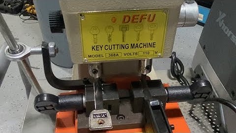 How to set up & calibrate DEFU 368A manual laser key cutting machine / level for perfect cut cutter