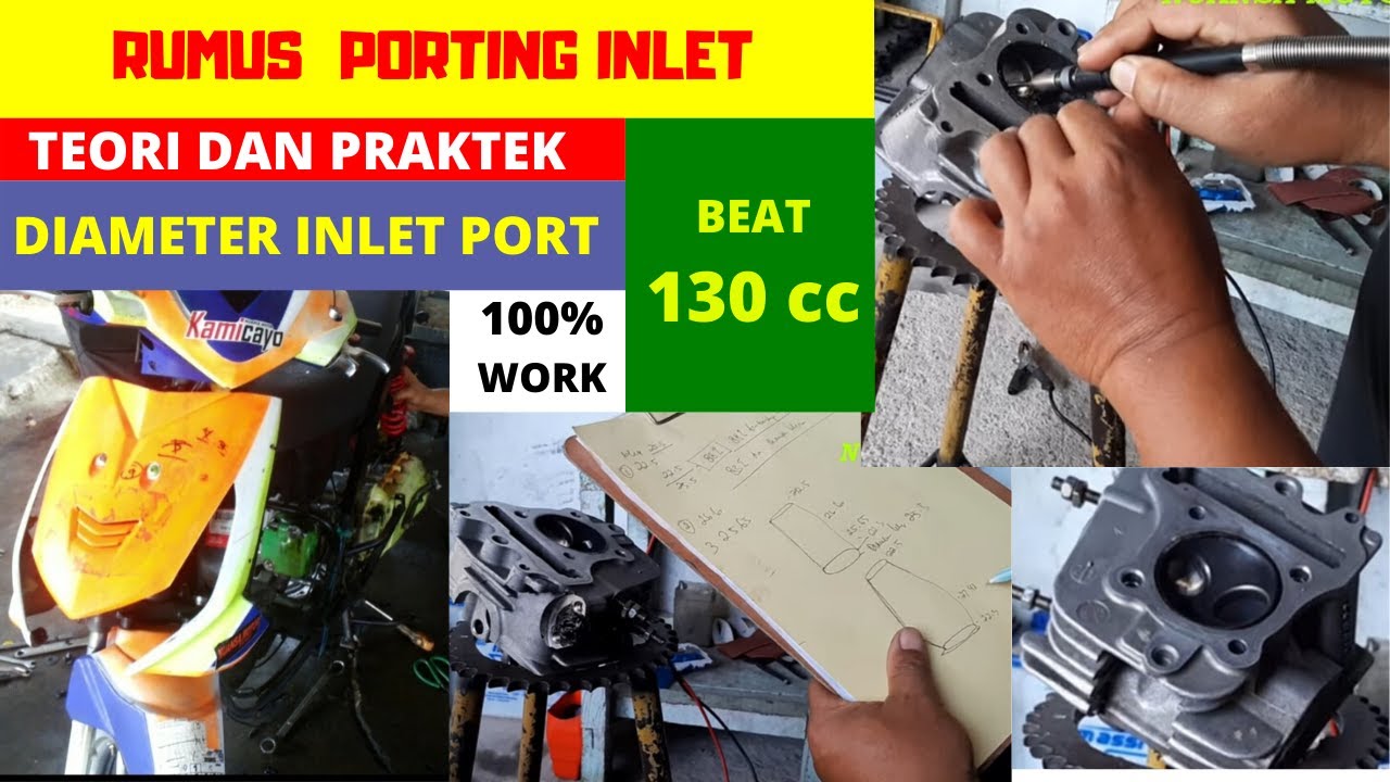 TUTORIAL TEHNIK PORTING MOTOR BALAP HONDA BEAT, PART 01
