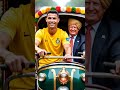 Rikshaw Rivalry: Ronaldo vs. Trump #aiart #donaldtrump #narendramodi #ultrarealistic #aicontent