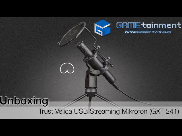 Unboxing] Trust Velica USB Streaming Mikrofon (GXT 241) - YouTube