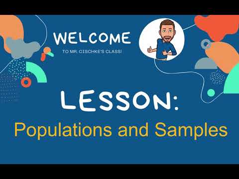 Populations and Samples
