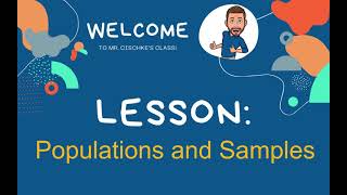 Populations and Samples