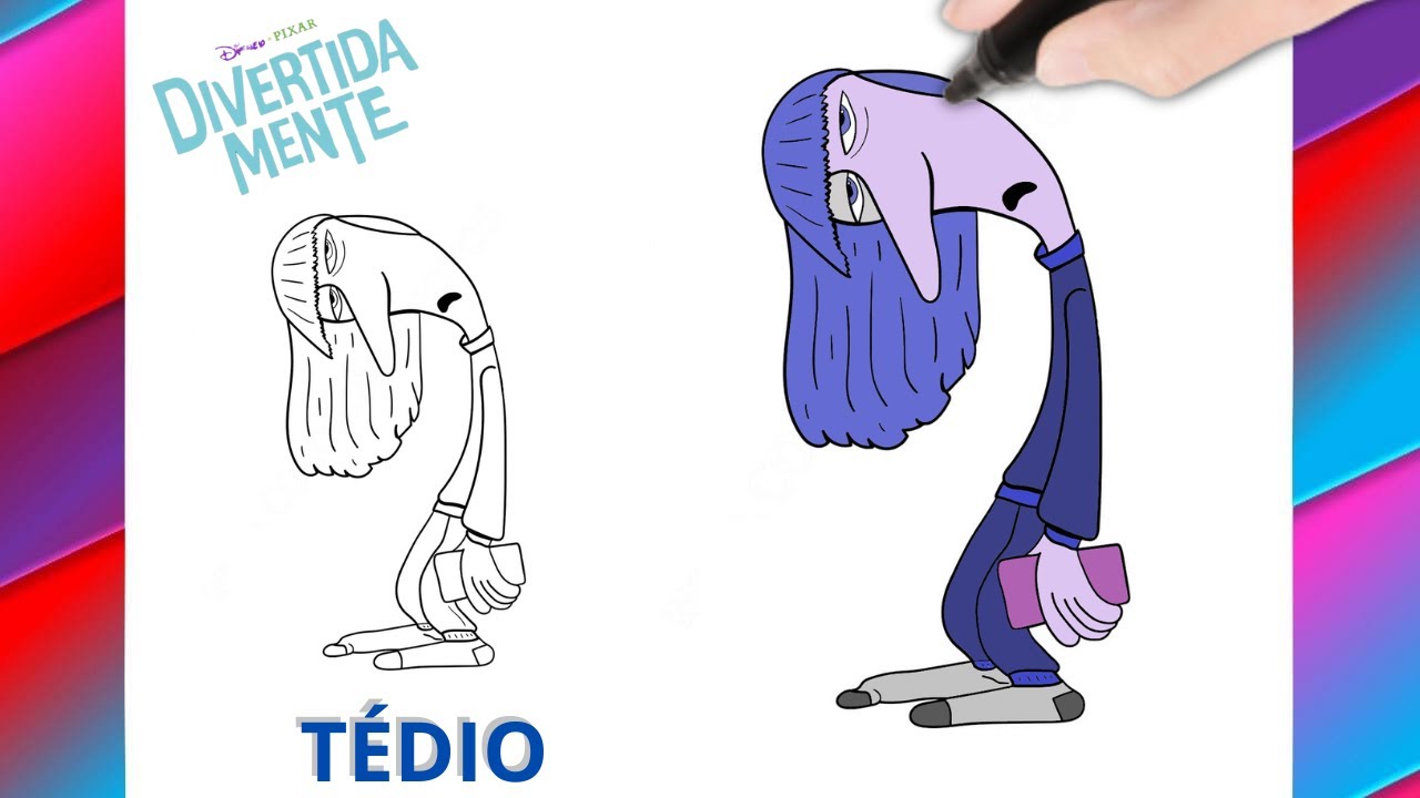 🔴Como desenhar o TÉDIO de DIVERTIDAMENTE 2 - fácil e rápido!! - YouTube