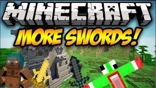 Minecraft: MORE SWORDS! (10  new swords!) | Mod Showcase [1.5.2]