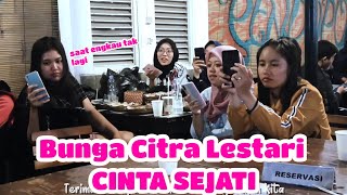 CINTA SEJATI - BUNGA CITRA LESTARI (LIRIK) LIVE AKUSTIK COVER BY TRISUAKA FT VINA