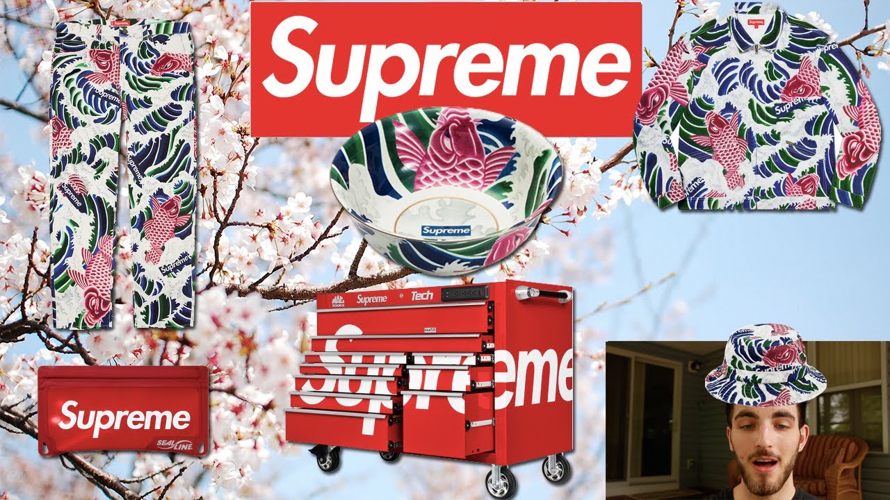 Supreme SS20 Week 14 Live Cop - Supreme Waves Jacket and Mac Tools Week