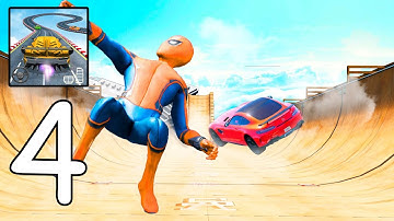 Superhero Car Stunts Gameplay Walkthrough - Part 4 (Android,IOS)