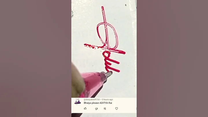 Aditya Name Signature Stylish || #signature #calligraphyanand #signatureartist #viral #shorts
