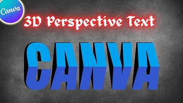 Canva Perspective Text Effect Tutorial | Easy 3D Text Trick (NEW 2025)
