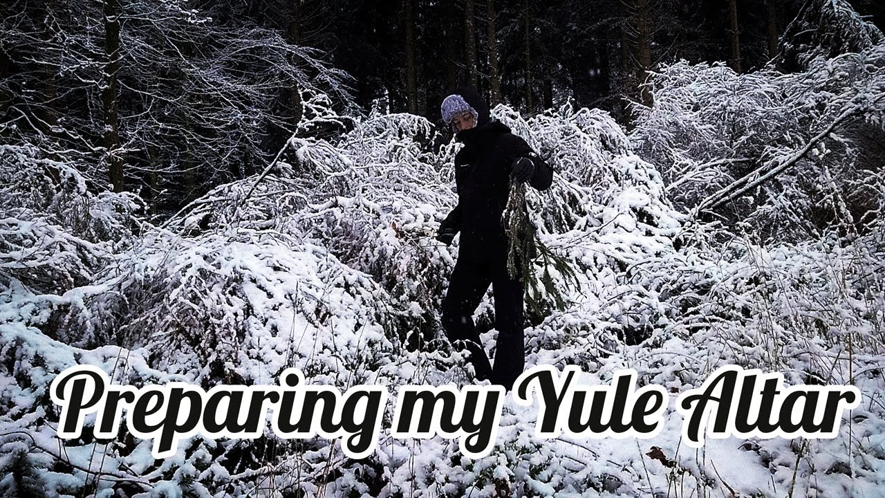 My Yule and Winter Solstice Altar