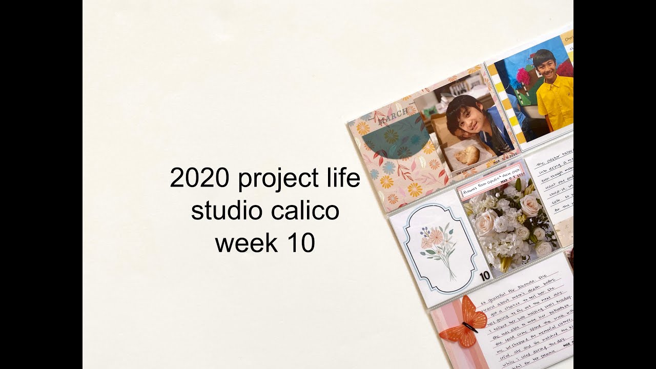 2020 project life | studio calico | week 10 - YouTube