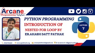 Python nested loop with pattern printing program