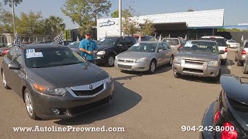 Autoline Preowned  2010 Acura TSX 2.4 For Sale Used Walk Around Review Test Drive Jacksonville