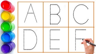 ABCD Alphabets kids drawing and alphabets learning counting numbers and drawing shapes abc Kids song