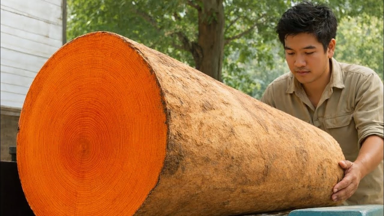 Wook Making The Process of Making a Unique Coffee Table from Natural Wood // Wood ...