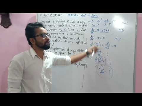 Rate measure- velocity, acceleration, jerk