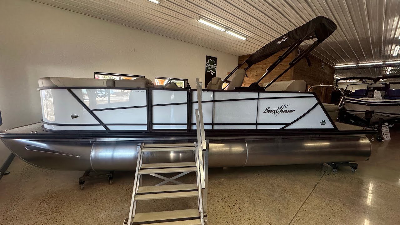 2025 SunChaser Geneva 22 SB DH | 150HP & Bunk Trailer | New Pontoon Walkthrough | Brainerd Minnesota