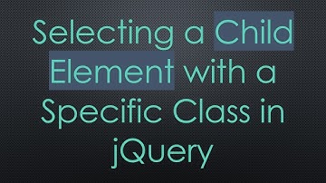 Selecting a Child Element with a Specific Class in jQuery