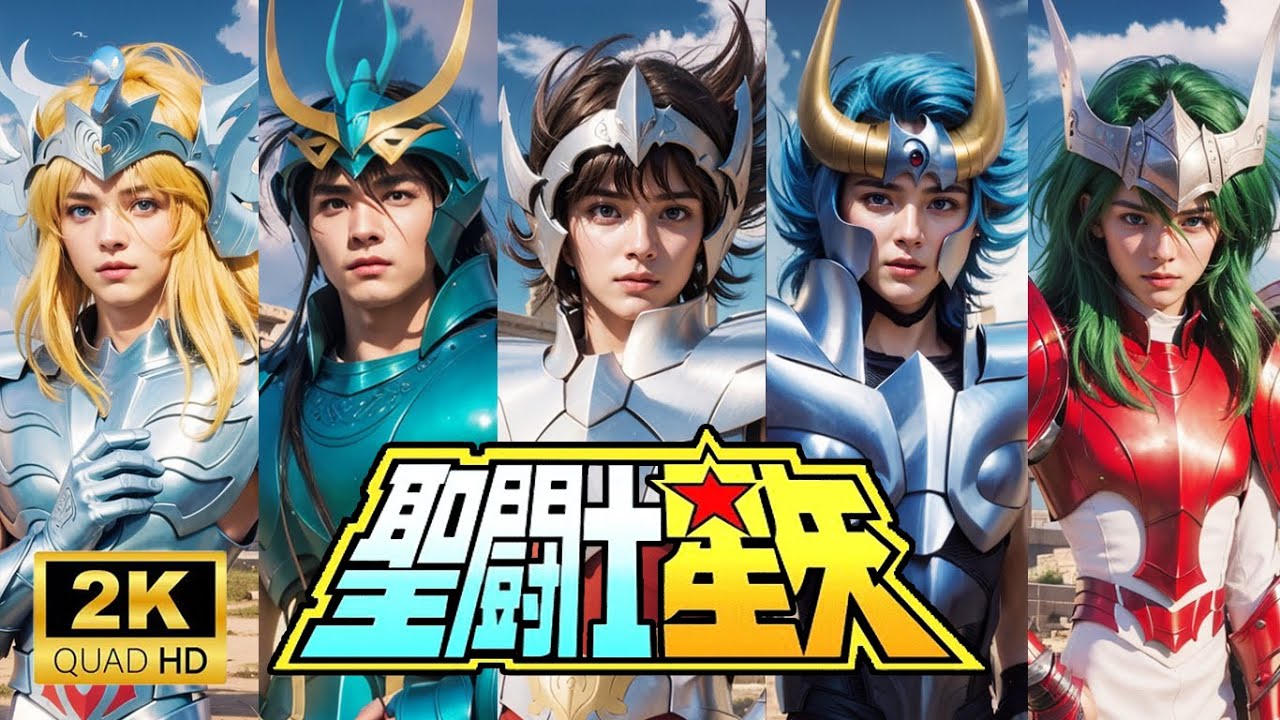 2K】聖闘士星矢実写化 | AI restores the Saint Seiya and the Golden
