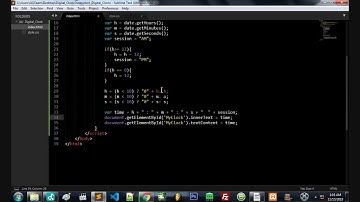 Cara Membuat Jam Digital | HTML - CSS - JAVASCRIPT