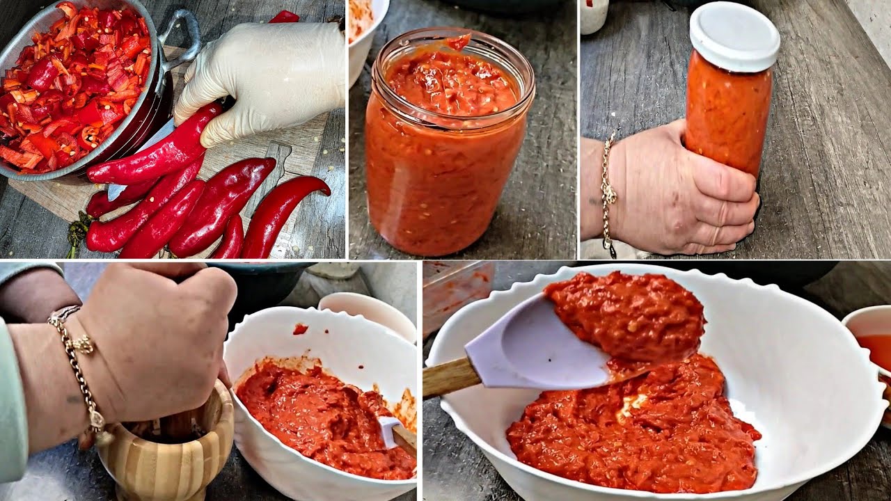 تحضير هريسة الفلفل الأحمر بطريقة احترافية والسر باه ماتفسدش 🌶️🌶️وردي على التعليق لي جاني ❤️🇩🇿