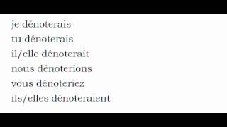 الفعل الفرنسية Dénoter