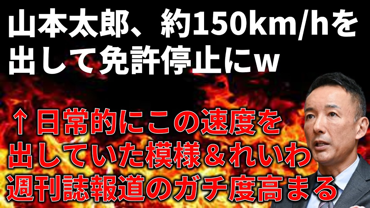 【政治まとめ】山本太郎、異常なスピードを出して処分されるw&最近の国会の動きについて