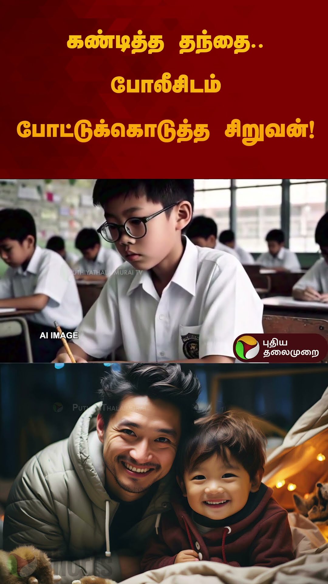 ஏன் Home Work செய்யவில்லை என்று கண்டித்த தந்தை.. போலீசிடம் போட்டுக்கொடுத்த சிறுவன்! #shorts