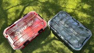 Best Camping Gearbox Option? Gregory Alpaca 45L Gearbox Vs Husky Storage Container